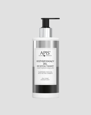 Gel de limpeza facial antibacteriano com carvão ativo Apis - 1
