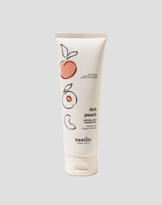 Gel de lavagem facial natural Rich Peach com extrato de pêssego 125 ml Resibo - 1