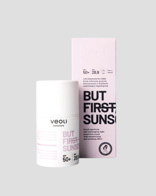 Creme ligeiro anti-foto-envelhecimento Mas primeiro, protetor solar SPF 50+ Veoli Botanica - 1