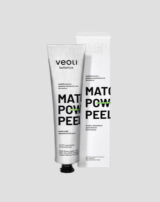 Peeling enzimático com AHA 10%, PHA 10%, BHA Matcha power peel Veoli Botanica - 1
