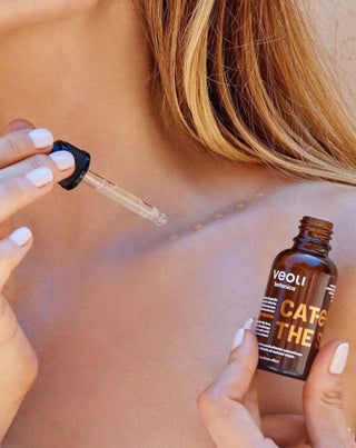 Gotas bronzeadoras transparentes para o rosto e o decote Apanhar o sol Veoli Botanica - 2