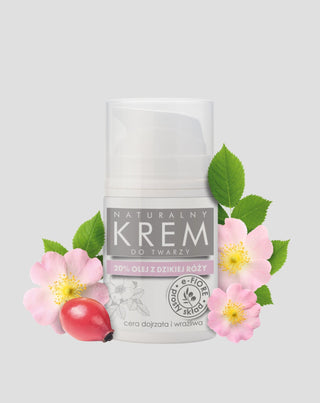 Creme facial natural de rosa mosqueta E-Fiore para rejuvenescer e melhorar a firmeza da pele - 1