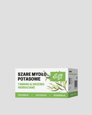 Sabão cinzento natural com óleo de tamanu e óleo da árvore do chá Etja - 1