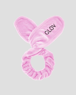 Fita para o cabelo Glov cor-de-rosa Bunny Ears para facilitar a limpeza - 1