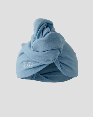 Turbante de cabelo azul para reduzir o tempo de secagem para todos os tipos de cabelo Hair Wrap Glov - 1