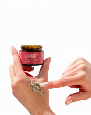 Creme desodorizante natural de gerânio e lavanda Mglife - 2