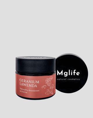 Creme desodorizante natural de gerânio e lavanda Mglife - 4