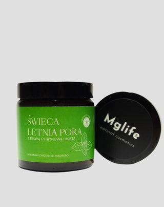 Vela perfumada de erva-limão e hortelã verão Mglife - 3