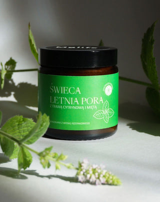 Vela perfumada de erva-limão e hortelã verão Mglife - 2
