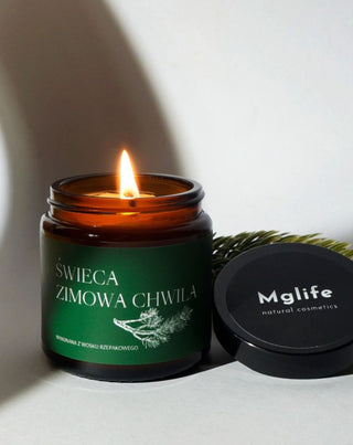 Vela de colza vegan Momento de inverno com aroma de pinho, cedro e âmbar 120 ml MgLife - 2