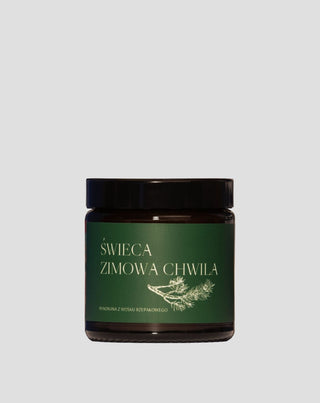 Vela de colza vegan Momento de inverno com aroma de pinho, cedro e âmbar 120 ml MgLife - 1