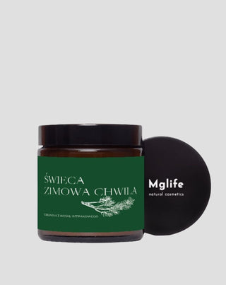 Vela de colza vegan Momento de inverno com aroma de pinho, cedro e âmbar 120 ml MgLife - 4