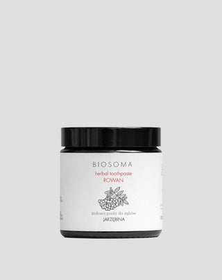 Pasta de dentes natural à base de ervas Rowan - Linha RAW Biosoma - 1