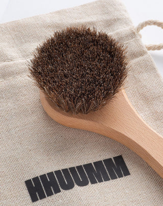 Escova redonda de massagem e limpeza facial n.º 15 com crina de cavalo HHUUMM - 3