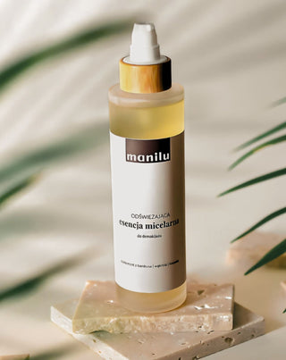 Essência desmaquilhante micelar refrescante para acalmar a irritação com D-pantenol Manilu - 2