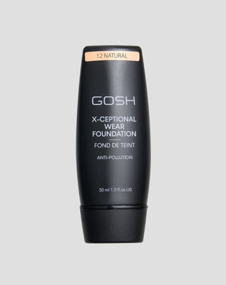 Base de cobertura média e longa duração x-ceptional wear shade 12 natural Gosh - 1