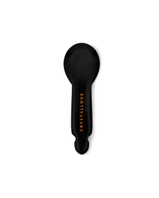 Massajador de olhos gua sha em obsidiana preta - reflexologia facial Crystallove - 1