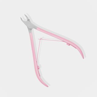 Alicate de cutículas profissional de 3 mm com cabo rosa acetinado You Beauty - 2
