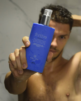 Champô anti-queda de cabelo para homem com óleo de argão Fortive 250 ml Halier - 2