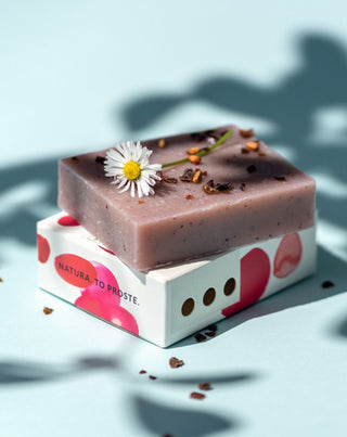 Sabão em barra de soda tradicional 100% natural de framboesa com óleos vegetais Opção Natura_3 - 3