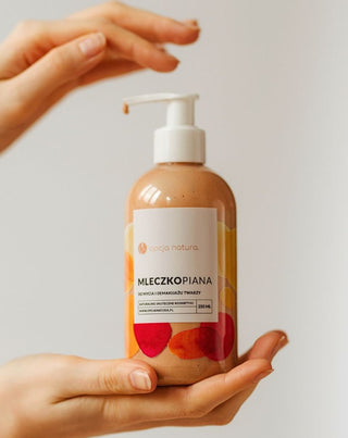 Leite de limpeza hidratante para a limpeza do rosto e a desmaquilhagem Opção Natura - 2