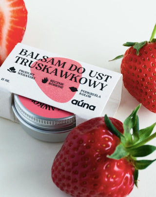 Bálsamo labial de morango para realçar a cor dos lábios e dar brilho Auna - 4
