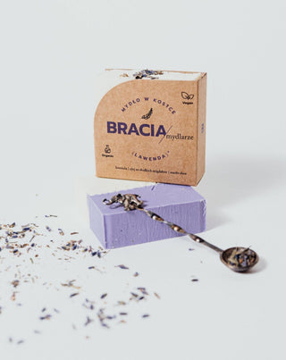 Sabonete em barra calmante e hidratante de lavanda com óleo de arroz e manteiga de karité Soap Brothers - 2