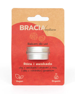 Bálsamo labial regenerador de rosa e abacate com vitamina E Soap Brothers - 3
