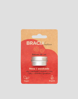 Bálsamo regenerador para lábios rosa e abacate com vitamina E Bracia Mydlarze_4 - 4