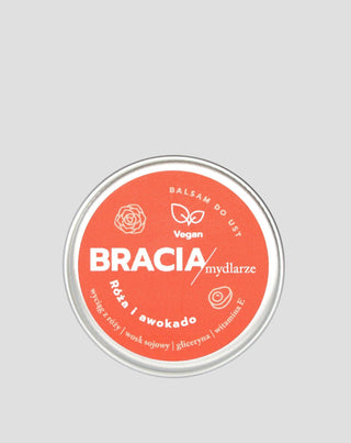 Bálsamo regenerador para lábios rosa e abacate com vitamina E Bracia Mydlarze - 1