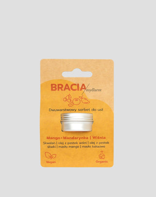 Sorvete frutado para lábios secos e gretados cereja manga e tangerina Bracia Mydlarze_5 - 5