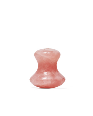 Cogumelo de massagem facial de quartzo rosa natural Crystallove - 1