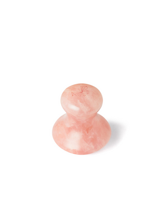 Cogumelo de massagem facial de quartzo rosa natural Crystallove - 2