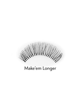 Pestanas artificiais 2d para múltiplas aplicações para um efeito natural Make'em Longer Bamm!Lashes - 2