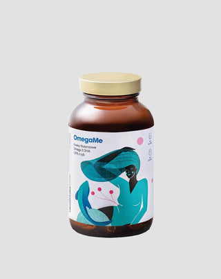 Suplemento alimentar com ácidos gordos ómega 3 EPA e DHA de peixe OmegaMe Health Labs Care 60 cápsulas - 1