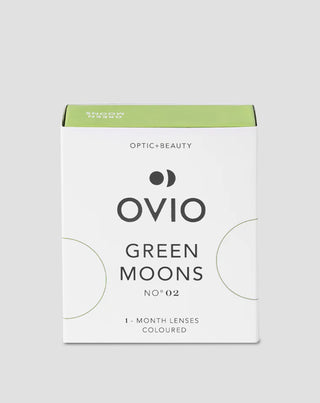 Lentes de contacto coloridas green moons green mint green moons no. 2 Ovio - 1