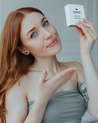 Lentes de contacto coloridas Green moons no. 3 com riscas prateadas Green moons no. 3 3 Ovio - 2