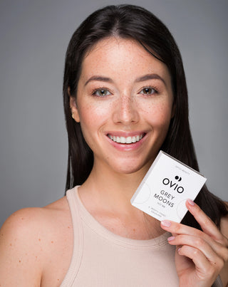 Grey moons no. 1 ash coloured monthly contact lenses grey moons no. 1 Ovio - 2