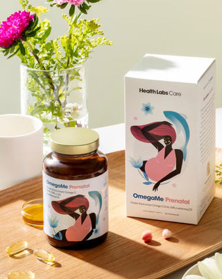 OmegaMe Prenatal Omega 3 ácidos gordos DHA e EPA de peixe com vitamina D3 Health Labs Care 60 cápsulas - 2