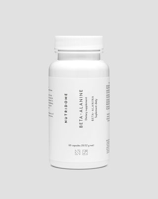 Beta-alanina 700 mg para o rendimento e redução da fadiga muscular Nutridome, 60 cápsulas - 1