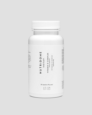 Complexo de Vitamina B para stress, fadiga, metabolismo e funcionamento do sistema nervoso Nutridome 60 cápsulas - 1