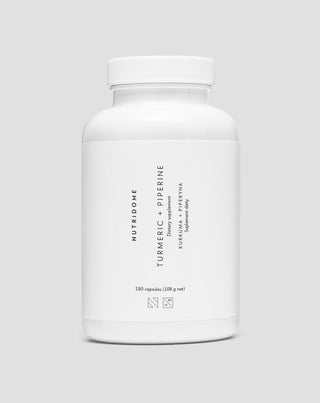 Curcumina e piperina para apoio digestivo e hepático Suplemento alimentar Nutridome 180 cápsulas - 1