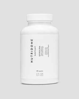 Spirulina comprimidos de algas para purificação do organismo Nutridome 180 cápsulas - 1