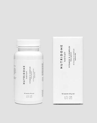 Complexo de Vitamina B para stress, fadiga, metabolismo e funcionamento do sistema nervoso Nutridome 60 cápsulas - 2