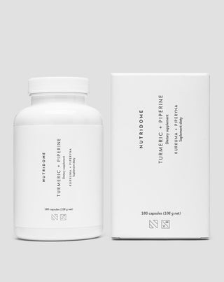 Curcumina e piperina para apoio digestivo e hepático Suplemento alimentar Nutridome 180 cápsulas - 3