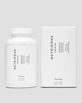 Spirulina comprimidos de algas para purificação do organismo Nutridome 180 cápsulas - 2