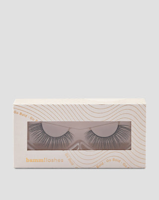 Pestanas artificiais em tira 2d para utilização múltipla muito macias Go Bold Bamm!Lashes - 1
