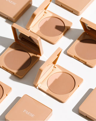 Bronzer compacto Selfglow 01 Cold com ingredientes ativos para contorno facial Paese - 6