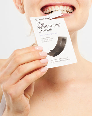 O conjunto de 28 tiras de branqueamento dentário White(ning) Stripes Smilebite. - 4