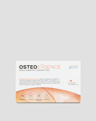 Suplemento alimentar que apoia a saúde e a densidade óssea adequada Osteoessence Gardenpharm 60 cápsulas - 1